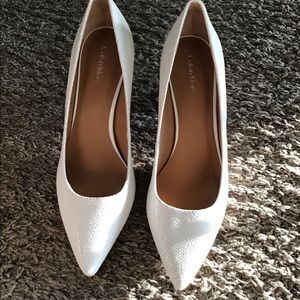 Calvin Klein White Shoes Size 10  - Only Worn Once